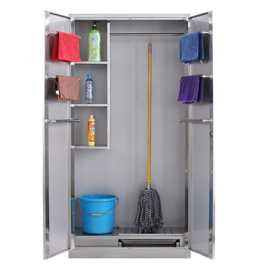 不銹鋼雙門清潔柜