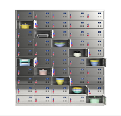 50門不銹鋼取餐柜