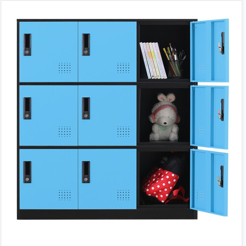 9門書包柜*天藍(lán)色*1.2米高